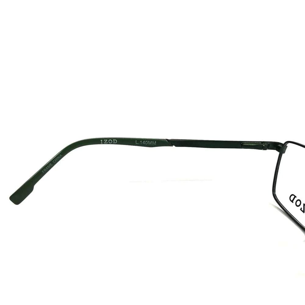 IZOD Eyeglasses Frames IZ2123 GREEN SLATE Rectangle Wire Rim 50-16-140